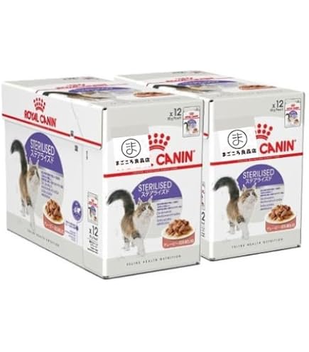  CANIN ステアライズド　パウチ 12個入り×4箱　猫用 Amazon.co.jp: 【12個】 ロイヤル カナン ステアライズド 避妊・去勢成