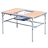 BBQ テーブル 【木目】 / PC1813-2W / ###テーブル1813-2木###