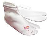 (お子様用)のび～るソックスたび(白:うさぎ) 13cm～17cm