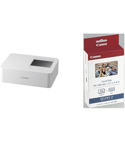 Amazon.co.jp: 【セット買い】キヤノン コンパクトフォトプリンター 