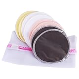 TANZKY Organic Bamboo Nursing Pads with Laundry Bag - Super Soft Absorbent Pads for Breastfeeding Mo