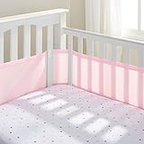 BreathableBaby – 通気性Cribライナー, Fits All Cribs、ピンク