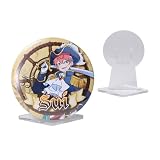 コレクション用 缶バッジスタンド 1個用 コレクション アクリル製 鑑賞 グッズ ディスプレイ (76mm)
