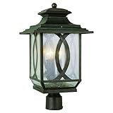 Trans Globe Lighting 5194 BRT 3-Light Post Lantern, Burnished Rust [並行輸入品]