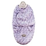 Baby's Small Rose Motif Swaddle Bag for 0-3 Months By Blankets And Beyond Lavender by Blankets and B
