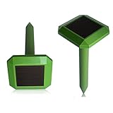 amzmonnsuta 素晴らしい家の太陽光発電音波マウス蛇ペラ駆除　屋外ガーデン動物忌避