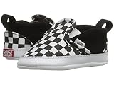 [バンズ] Vans Kids ガールズ Slip-On V Crib (Infant/Toddler) シューズ (Checker) Black/True White 4 Toddler(11.4c