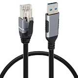 AsiaResource Type-A to LAN 有線LANケーブル 通信ケーブル 1m 1Gbps対応 USB3.0 1Gbps対応 高速 RoHS準拠 アルミシェル