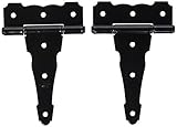 Stanley Hardware CD909 4" Decorative LifespanÂ Heavy T-Hinge in Black Coated [並行輸入品]