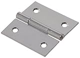 The Hillman Group 851952 4-Inch General Purpose Broad Hinge with Fixed Pin, Zinc Plated [並行輸入品]