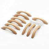 Weichuan 10pcs木製Unfinished引き出しノブプルハンドル – キッチンキャビネット家具ドレッサーワードローブ食器棚引き出しノブプルハンドル(合計長: 3 – 5 / 8インチhol