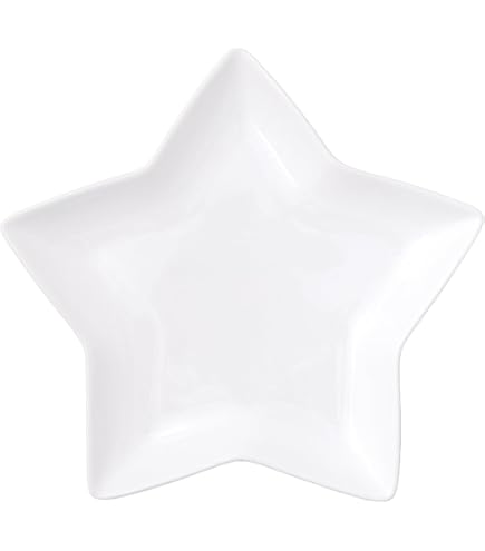 Amazon.co.jp: 星形 プレート M 20×17.5cm 270g ホワイト スター 星型 
