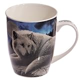 New Bone China Mug - Wolf Guardian