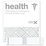 AirXフィルタ健康20 x 22 x 1エアフィルタMERV 13 AC炉プリーツエアフィルタ交換用ボックスの6、Made in the USA