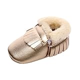 ユニセックスベビー新生児冬のアンチタッセルスノーブーツカジュアルファーストシューズをスリップ (0-6ヶ月, ゴールデン)