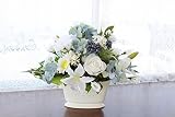 山久【母の日ギフト】爽やかなユリと紫陽花のアレンジ 1103-7367ｇ （T触）【造花】