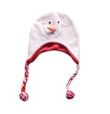 子供たちラブリーな耳は、編み物でクリスマスハットを保護する