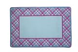 Delta Children Soft Kids Area Rug (2.5 foot x 4 foot) Girls Plaid Purple Pink Turquoise [並行輸入品]