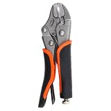 Tactix 200505 Locking Plier, 250mm/10-Inch, Black/Orange [並行輸入品]