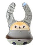 （ZEAMO）ベビー スマート スタート お食事 ソフト エプロン 安心 シリコーン 防水 折り畳み可能【対象月齢:4ヶ月~36ヶ月】 (カーキ)