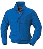 作業服 長袖ブルゾン 村上被服v733302 75 ロイヤルブルー M