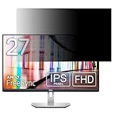 Dell S2721HN 27インチ 対応 覗き見防止 フィルター プライバシーフィルター パソコンPC モニター 液晶保護フィルム ブルーライトカット 反射防止 パソコン セキュリティーのぞき見防止 両面使用可能 反射防止 着脱簡単