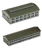 ピットロード 1/700 スカイウェーブシリーズ 陸軍基地(倉庫・兵舎) プラモデル SW23