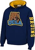 UCLA e5フリースパーカースウェットシャツNavy Bearロゴ XL ブルー