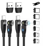 JJ JULIE JAPAN マグネット充電ケーブル 9PIN PD 60W 2本セット マグネット端子3種類(USB Type-C,MicroUSB,アイプロダクト) QC データ通信対応 2本セット(2m,ブラック)