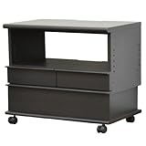 ライフスタイリングショップ テレビ台 ローボード キャスター付 木製 幅70cm ダークブラウン LS-922DB