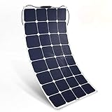 BougeRV ソーラーパネル 充電器 100W 18V 12V ETFE層 MC4コネクタ付き SUNPOWER 太陽電池 ソーラーパワーフレキシブル超薄型RVトラベルトレーラー用充電器バントラック