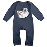 Kamifa カミファ カルビンとホッブス アメリカ カートゥーン 長袖ベビー服 連帯服 幼児 かわいい Navy 18 Months