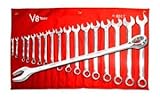 v8ツール9017 17ピースSAE標準長コンボレンチセット