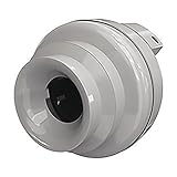 Fantech FR 125 Inline Centrifugal Duct Fan, Molded Housing, 5, 148 CFM by Fantech
