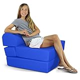 Children's Studio Chair Sleeper Jr. Twin 24", Royal Blue [並行輸入品]