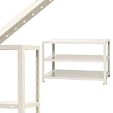 スマートラック NSTR-167 幅90×奥行45×高さ60cm 3段 ホワイト 40㎏/段