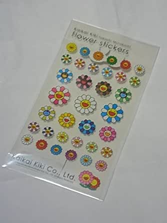 Amazon 村上隆 Murakami Takashi カイカイキキ ステッカー シール Kaikaikiki お花 Flower ゆず かいかいきき 五百羅漢図展 Bigbang ヴィトン アイドル 芸能人グッズ 通販