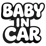 【便利なスキージー付】 ベビー イン カー BABY IN CAR カッティングステッカー シールタイプ 赤ちゃん 乗ってます ベビーインカー カーステッカー 車用 デカール 耐侯