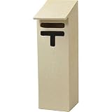 信楽焼　信楽BEST SELECTION　角ポスト・白（全高70.5cm×全幅22cm×奥行26cm）