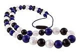 Chew-Choos 'Playdate' Silicone Nursing and Teething Necklace - Modern Eco-friendly Baby Teether (Roy
