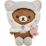 サンエックス(San-X)リラックマ 「ねこねこの湯」 ぬいぐるみ チャイロイコグマ MO21401