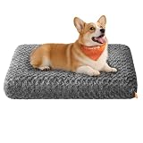 Feandrea 犬 ベッド 洗濯 丸洗い 中小型犬 ふわふわ 犬 クッション 滑り止め 犬介護用ベッド オールシーズン キレイ 95×60×10 cm PGW292GN01
