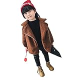 Pojour ベビー服 子供服 女の子コート 冬秋 防寒 厚手ロングコート フワフワコート おしゃれジャケット 暖かい 綿 ベビールームウェア 普段着 カジュアル 旅行 記念日 プレゼント 赤