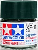 タミヤカラー アクリルミニ XF-11 暗緑色 つや消し