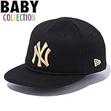 ニューエラ キッズ NEW ERA Kid's My 1st 9FIFTY ニューヨーク・ヤンキース スナップバックキャップ 帽子 赤ちゃん ベビー 子供服 11433919 ブラック×メタリックゴー