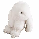Homer 本当に瀬戸ウサギの毛皮のバッグのペンダント、チャームキーチェーンぬいぐるみウサギのマスコットアクセサリー (18, ホワイト)