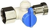 John Guest ASVPP5LF Angle Stop Adapter Valve, 1/2 x 3/8 x 1/4 OD by John Guest