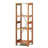 アイリスオーヤマ ラック 木製 ウッディラック 幅38.5×奥行35×高さ118.5cm ブラウン WOR-3312