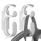 Fanwer CPAPホースホルダー 2個パック ホースを上昇させ、邪魔にならないように保ちます。CPAPの安全性と利便性を維持。4個の粘着パッドで持ち運びや交換が簡単。