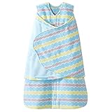 HALO SleepSack Micro-Fleece Swaddle, Blue Waves, Newborn